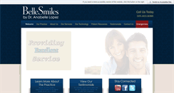 Desktop Screenshot of bellesmilesdental.com